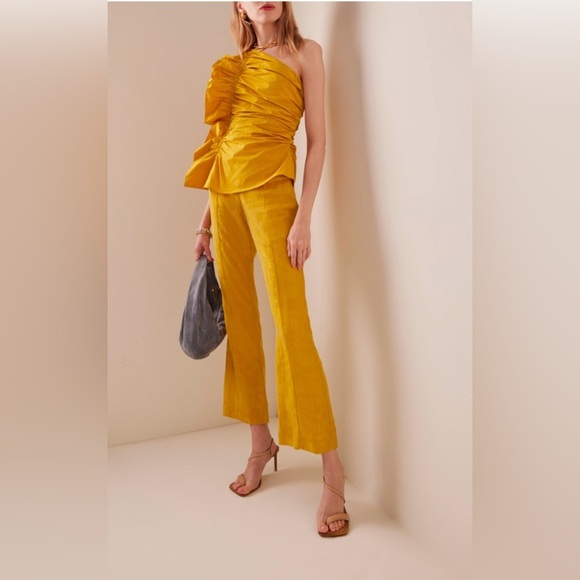 NWT! Ulla Johnson ruffled asymmetric one shoulder ruffled top. Size 2. BRAND NEW - Picture 6 of 7